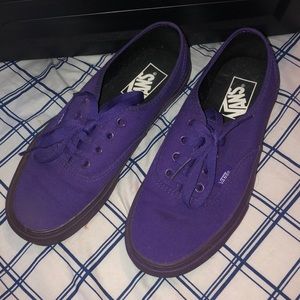 Purple low top vans